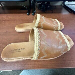 Lucchese sandals slides mules